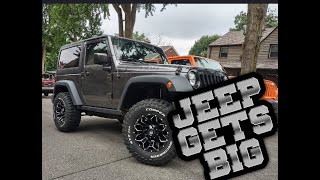 2016 JEEP WRANGLER JK ROUGH COUNTRY 2.5 inch Lift FULL INSTALL!!!