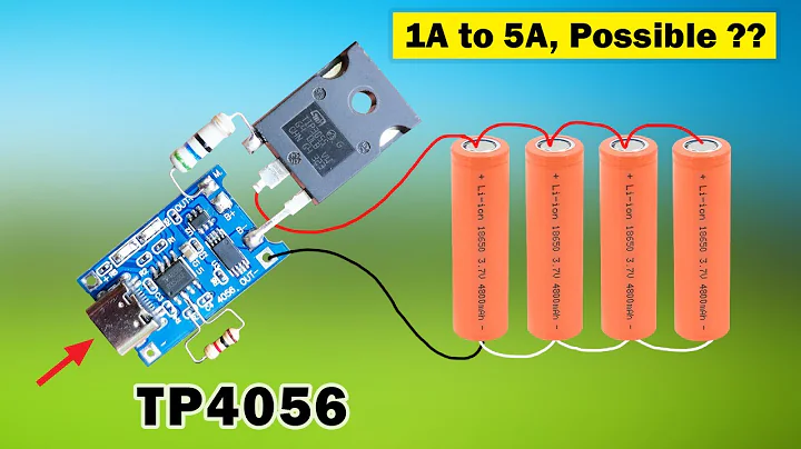 TP4056 module modification for more lithium Batterys