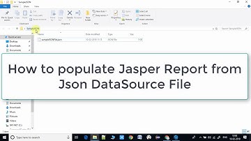 Cómo rellenar un informe de Jasper con una fuente de datos JSON | Jasper Soft Studio