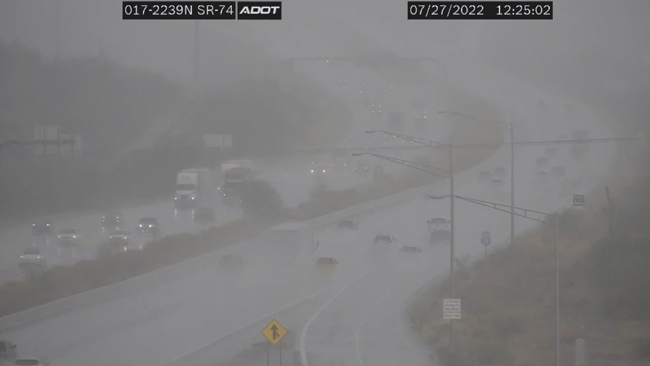 Rain falling in the Phoenix area - YouTube