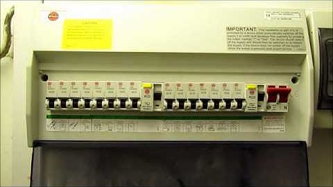 Understanding and resetting a modern consumer unit