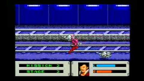 Sega Master System Alien Storm  Title / Intro Screen And Attract Mode Demo 1991