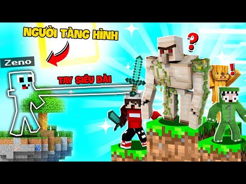 Minecraft Nhưng Noob Team bảo vệ Golem Khỏi Người Tàng Hình Tay Dài