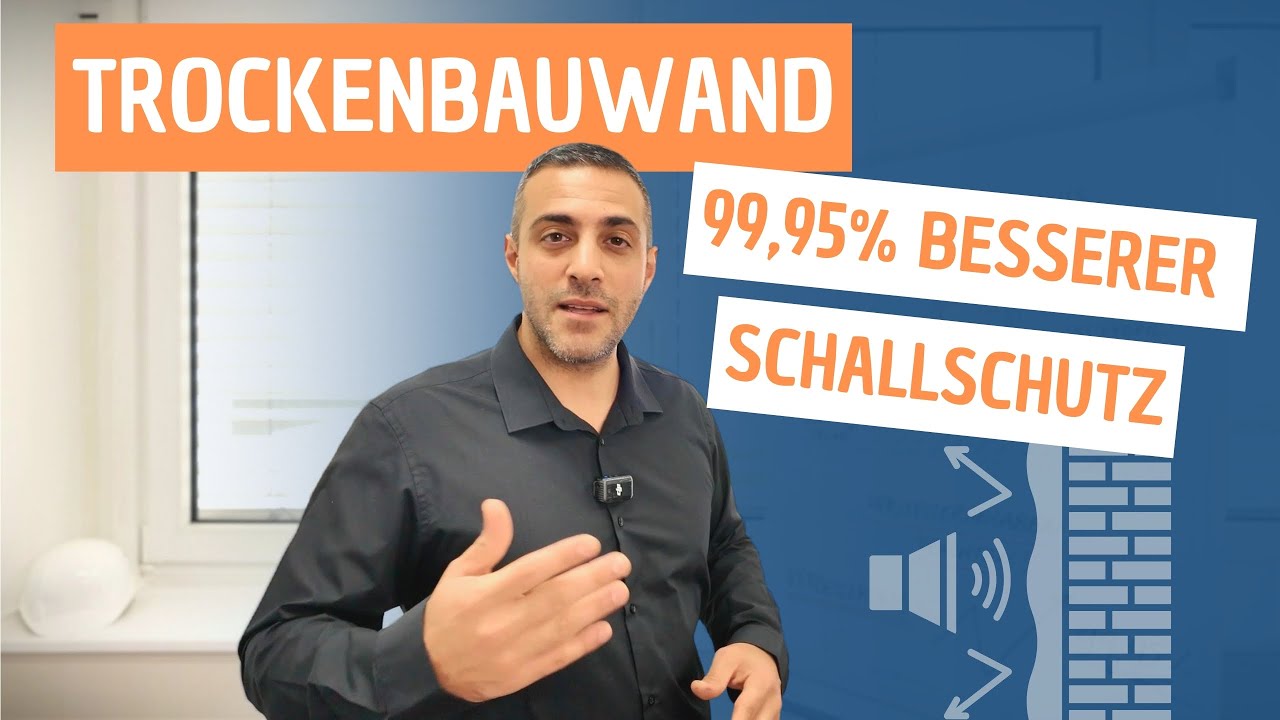 Trockenbauwand | So stellst du einen 99,95% besseren Schallschutz her