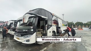 Naik bus Sinar Jaya | Wonosobo - Jakarta | Executive Legrest