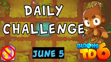 Bloons TD 6 Daily Challenge | Meet The Gunners | No Hero No MK No Powers | June 5 2023