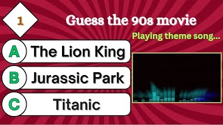 Guess the 90s Movie Theme Song Quiz Challenge!