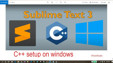 sublime text 3 c++ setup #techstudio