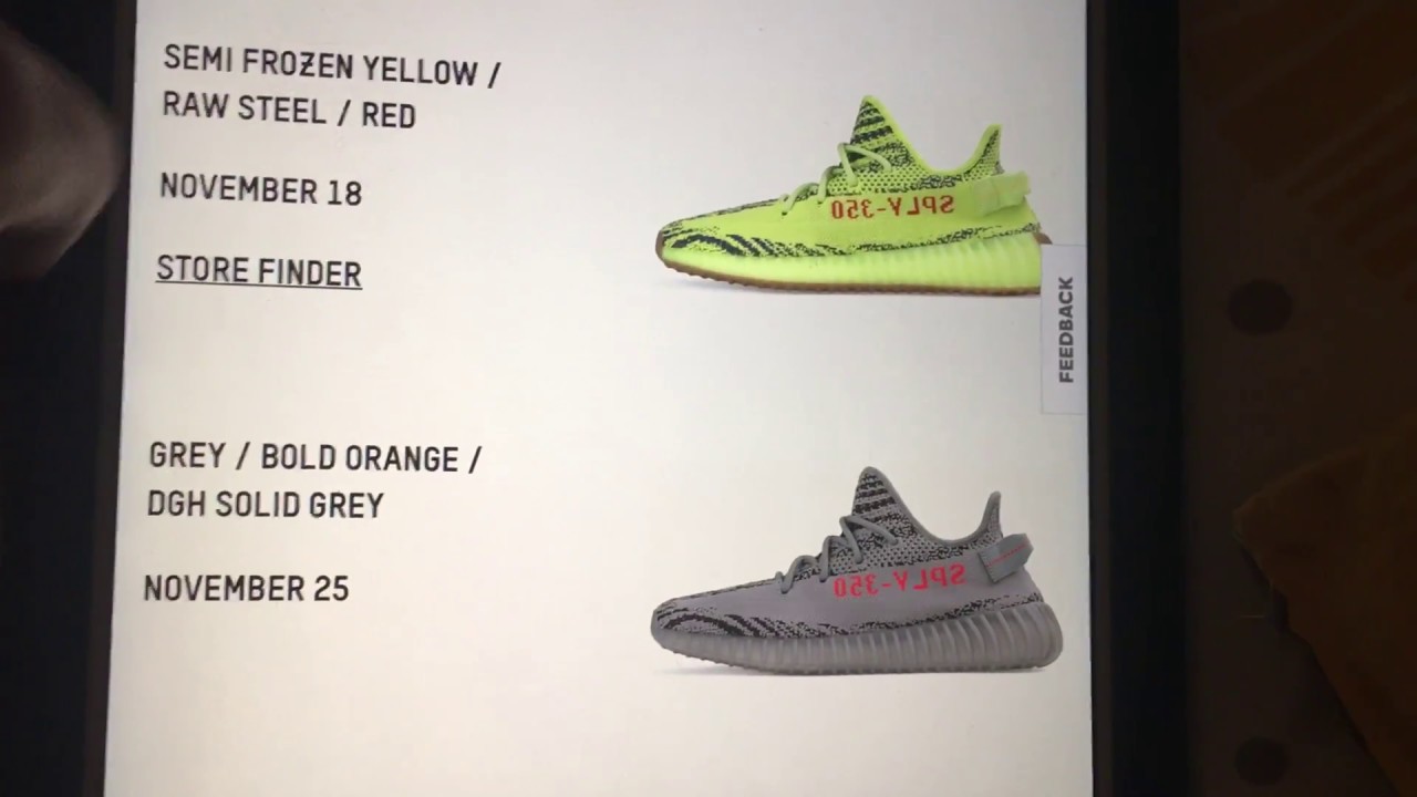 I GOT THE FROZEN YELLOW YEEZYS!