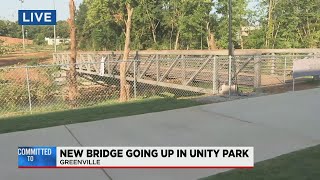 New bridge going up in Unity Park