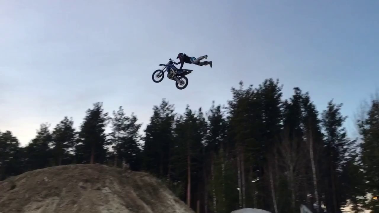 fmx practice. "superman seat grab