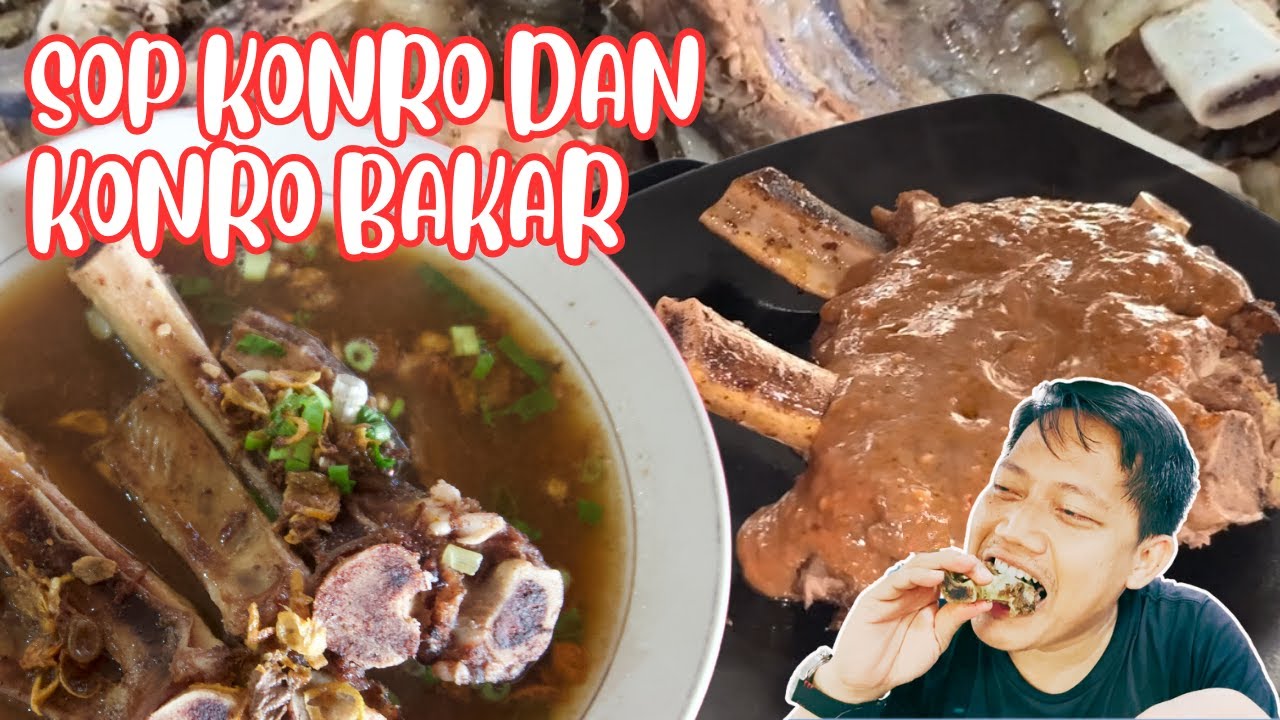 Sop Konro beef rib soup with burasa