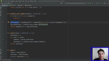 Advent of Code 2023, Day 9, Python Solution
