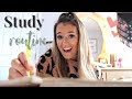 MY COLLEGE STUDY ROUTINE / how I study in college!