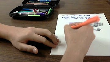 (ASMR) Pen/ School Case Sorting