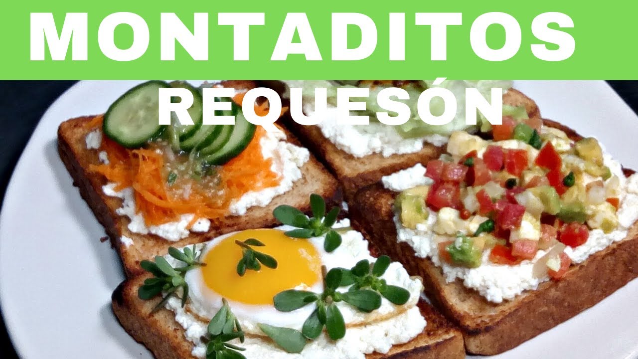 Montaditos de  requesón .- RecetasdeLuzMa