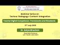 Teacher Digital Competence: Frameworks and Standards