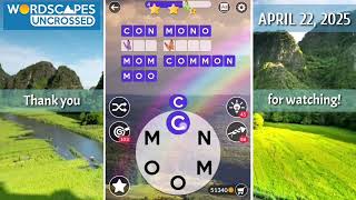Wordscapes Uncrossed Daily Puzzle April 22, 2025 gameplay | Answers | Solution screenshot 5