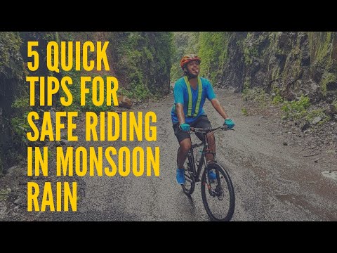 Cycling Safety Tips for Riding Bicycle in Monsoon Rain.