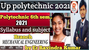 Polytechnic 6th sem.. syllabus //mechanical engineering// 6th semester syllabus polytechnic /subject