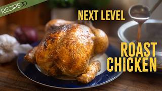 Christmas Roast Chicken with Caramelised Onion and Garlic Gravy