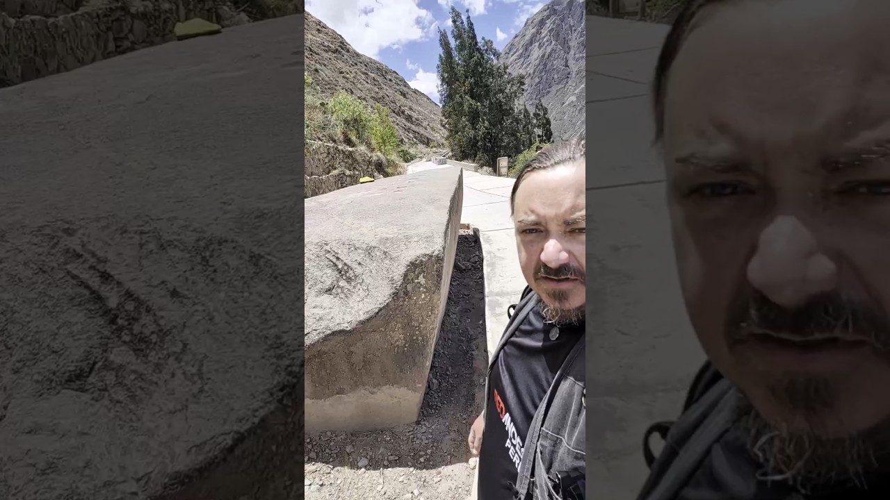 ОГРОМНЫЕ гранитные камни, оставленные на дороге в Ольянтайтамбо! 