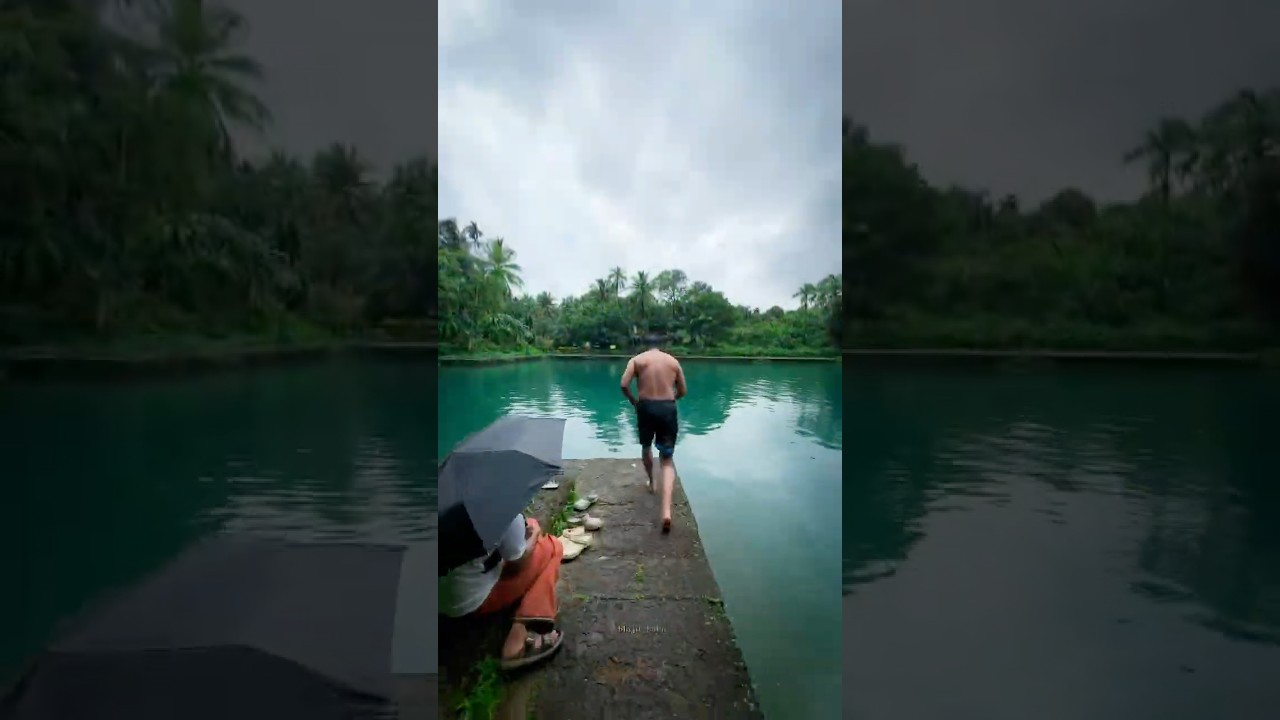 കണ്ണൂരിലെ അമ്പലക്കുളങ്ങൾക്ക് ഒരു പ്രത്യേക ഭംഗി അല്ലെ  😍 Kadambery Pond🌧️