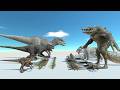 Dinosaur Battle Indominus Rex, Scorpius Rex, Indoraptor VS Titanoboa, Tiger, Crocodile in ARBS