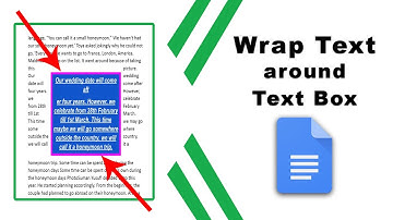 How to wrap text around a text box in google docs