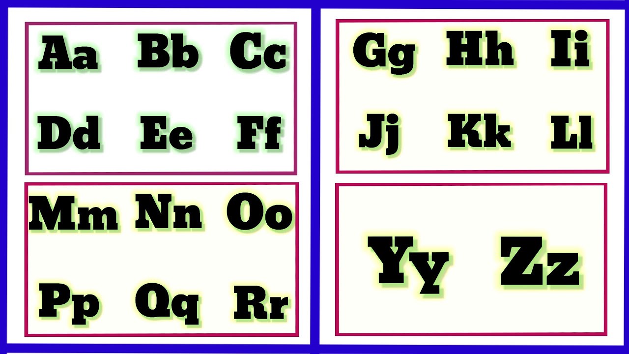 Descending Order Alphabet A to Z Alphabet with spelling | A से Z तक एबीसीडी स्पेल्लिंग के साथ ...