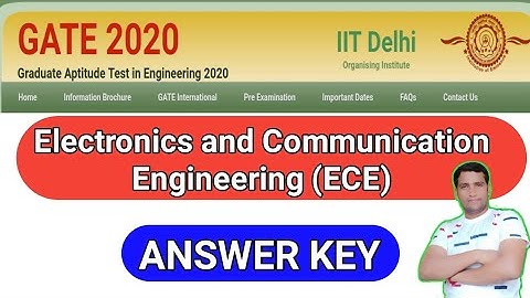 GATE 2020 | ECE Answer Key | Electronics and Communication Engineering | GATE 2020 ECE Solution