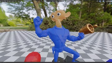 HTC Vive Testing with blender scene