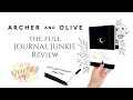 Archer &amp; Olive Bullet Journal Review With Watercolor Test!