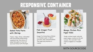 Responsive Container in HTML and CSS