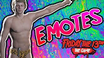 All Emotes in Friday the 13th Game ( Springbreak 1984 dlc pack)