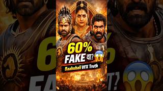 Baahubali VFX Truth 😱 | 60% Fake था? | Behind The Scenes CGI Facts #shorts #bahubali #facts