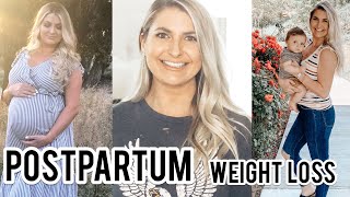 POSTPARTUM | LOSING BABY WEIGHT | HOW I LOST 55 POUNDS | C-SECTION, BREASTFEEDING AND WORKING OUT.