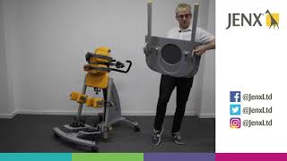 Jenx Standz 2 - Tray fitting & adjustment: Multi-position tray (Supine)
