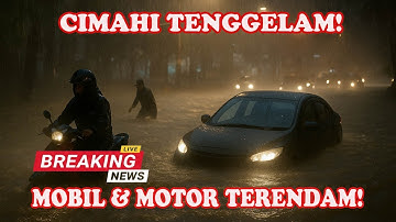 Mobil Tenggelam dan Jalan Lumpuh Total! Inilah Banjir Terparah di Cimahi Tahun Ini