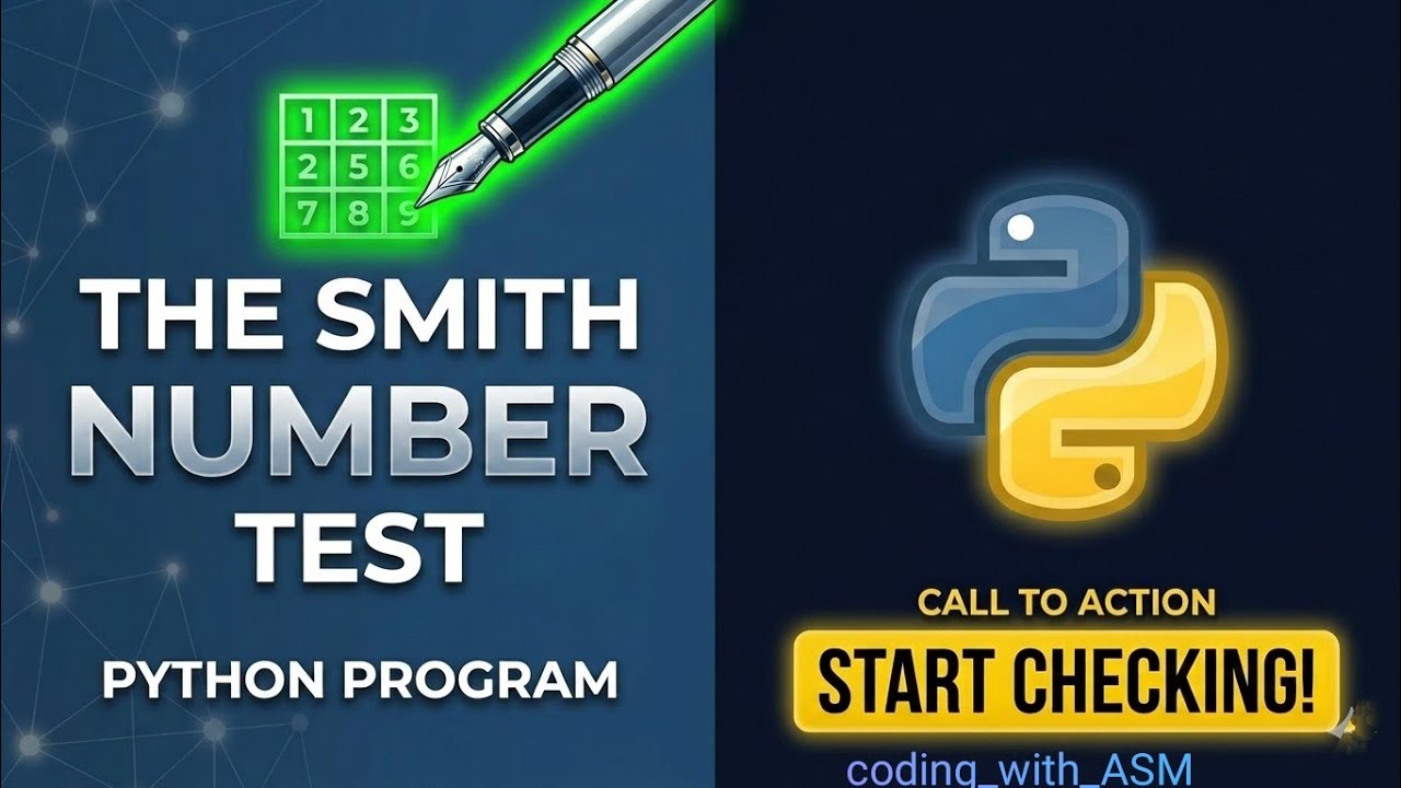 How to check whether a number is Smith number or not? - YouTube