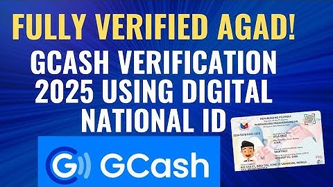HOW TO FULLY VERIFY GCASH USING DIGITAL NATIONAL ID   #gcashverification #fullyverified #gcash