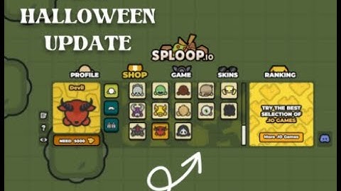Sploop.io - Haloween Update - Halloween Hats, Capes, Accesories