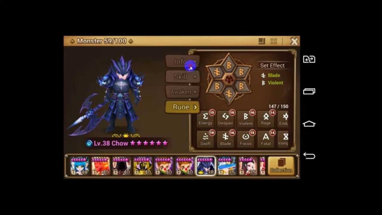 Summoners War - Summon Crystal [PARTE 3] + Runas Chow - YouTube