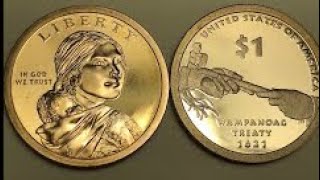 US 2011 Wampanoag Sacagawea Dollar - DC Minutes United States Coins