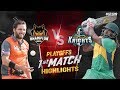 Vancouver Knights vs Brampton Wolves | Playoffs-1 Match 1 Highlights | GT20 Canada 2019