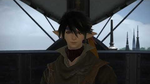 Final Fantasy XIV - Airship Cutscene ( Limsa Envoy )