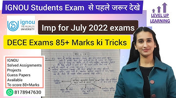 IGNOU Exams 80+ marks ki Tricks Level Up Learning Simran Gumber
