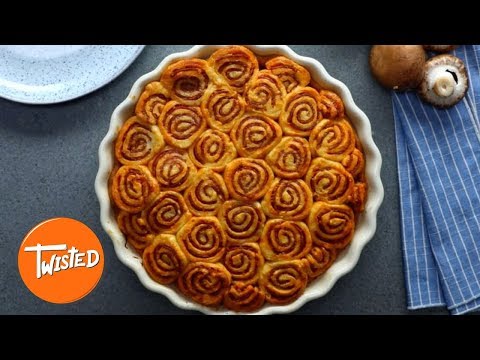 Deep Dish Pizza Swirl Pie Recipe  How To Make Deep Dish Pizza  Twisted