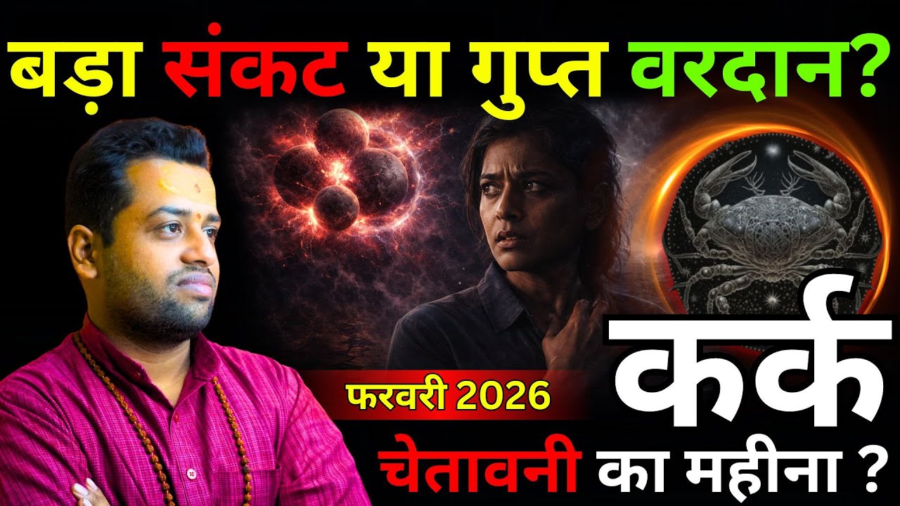 कर्क राशि फरवरी 2026: अष्टम भाव में 5 ग्रह – बड़ा संकट या गुप्त वरदान? Kark Rashi