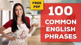 Learn 100 Common Phrases in English (+ Free PDF) - Cooking & Conversation screenshot 1